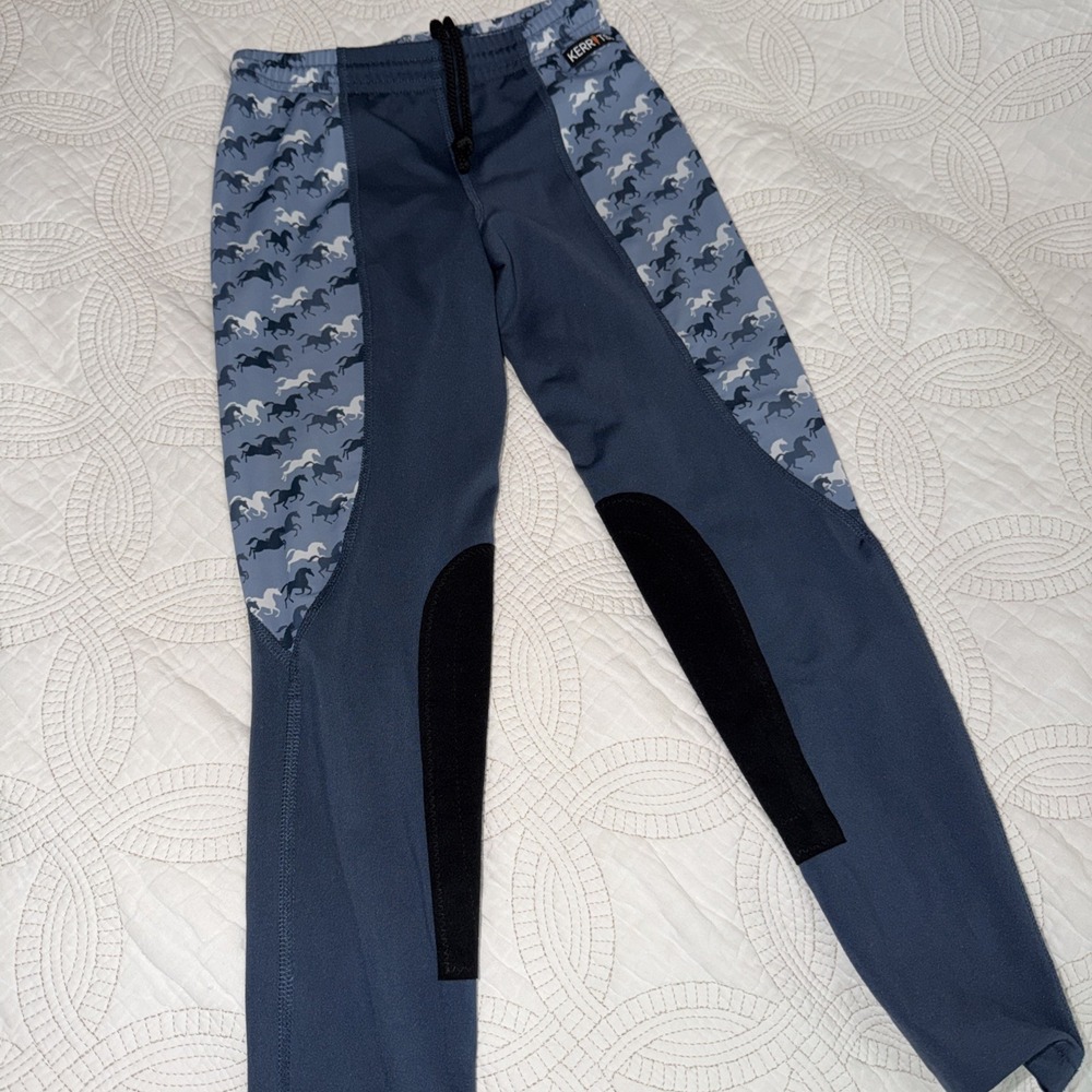 Kerrits Kids Sz S Horse Riding Pants Light Weight Summer Equestrian